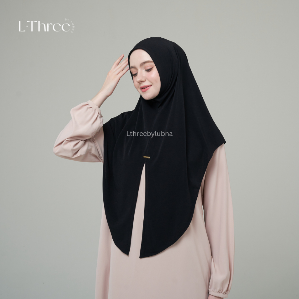 Hijab Instan UKURAN STANDAR Bahan Jersey Premium Model Simple dan Elegant L THree By Lubna