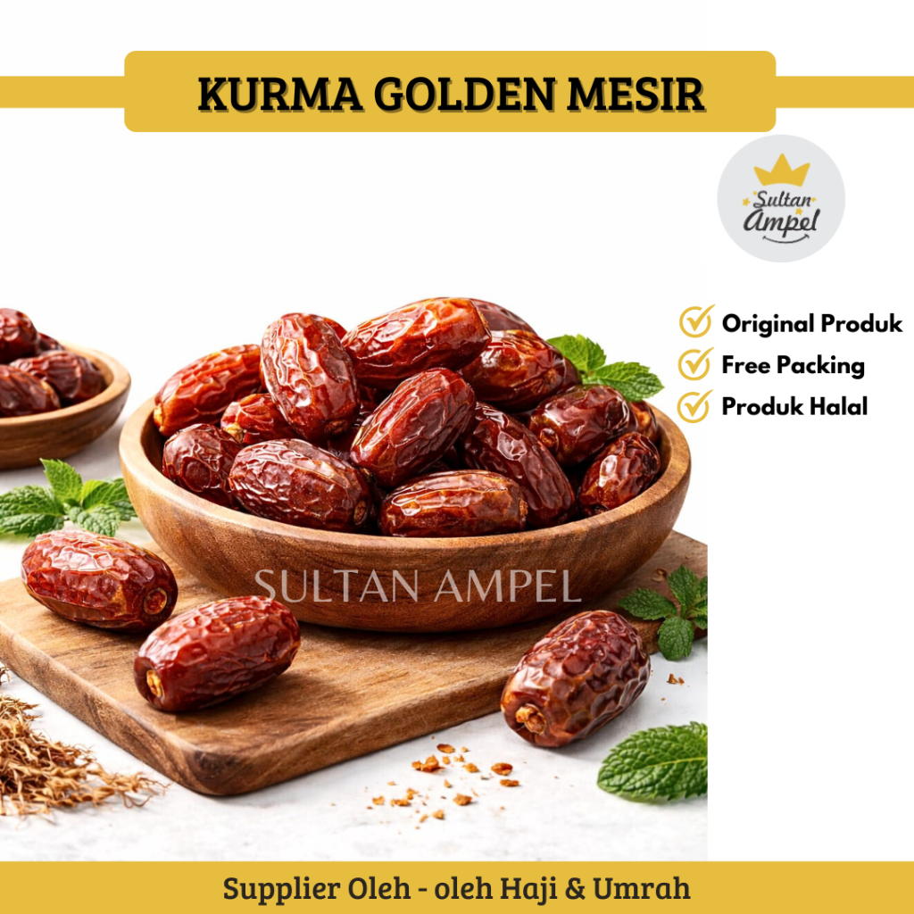 Kurma Basah Mesir Madu Murah 500gr Golden Valley Gizza / Golden Rotana Untuk Puasa & Nabeez Kemasan 