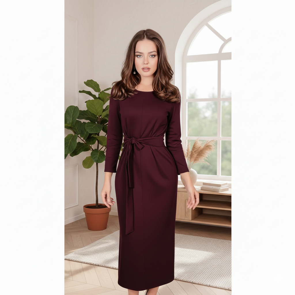 Dress wanita kekinian gaun panjang