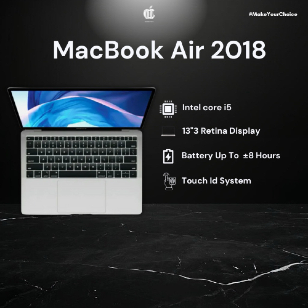 Macbook Air 13-inch i5 2018 Second Original