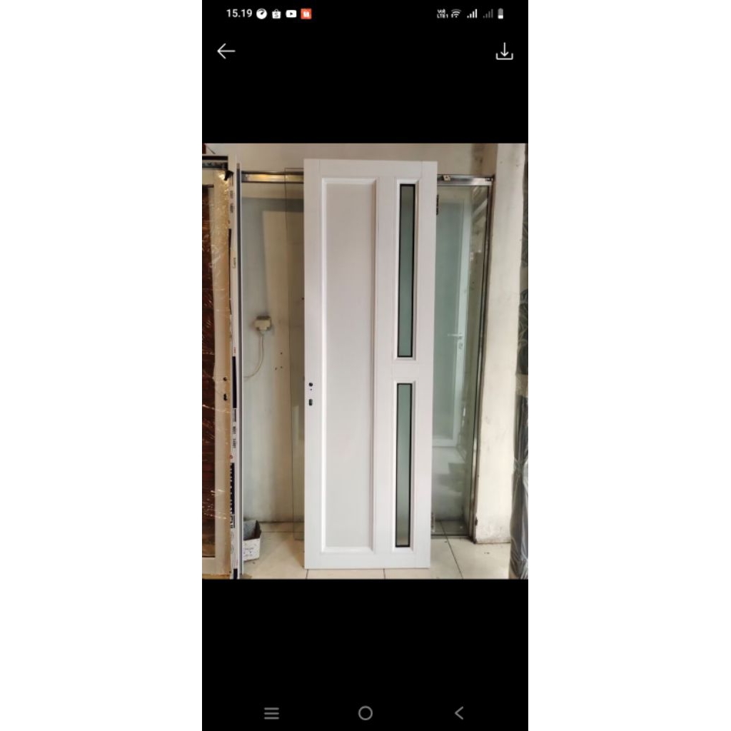 PINTU KAMAR MANDI ALUMUNIUM bisa custom ukuran (free peking kayu)