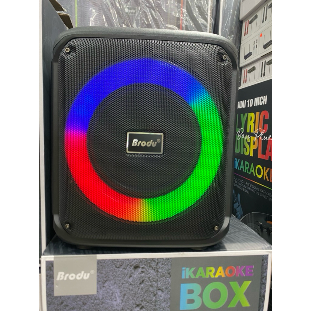 speaker iKARAOKE BOX “BRODU BTS-1935” 6,5inch dapet mic wireless 1 bonus busa mic+ cabel carrger tip