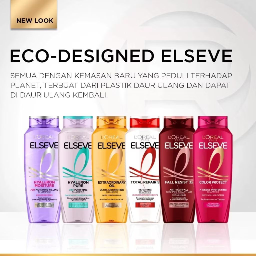 LOREAL Elseve 280 265 ml Total Repair 5 Hyaluron Moisture Pure Color Protect Fall Resist Hairfall Ro