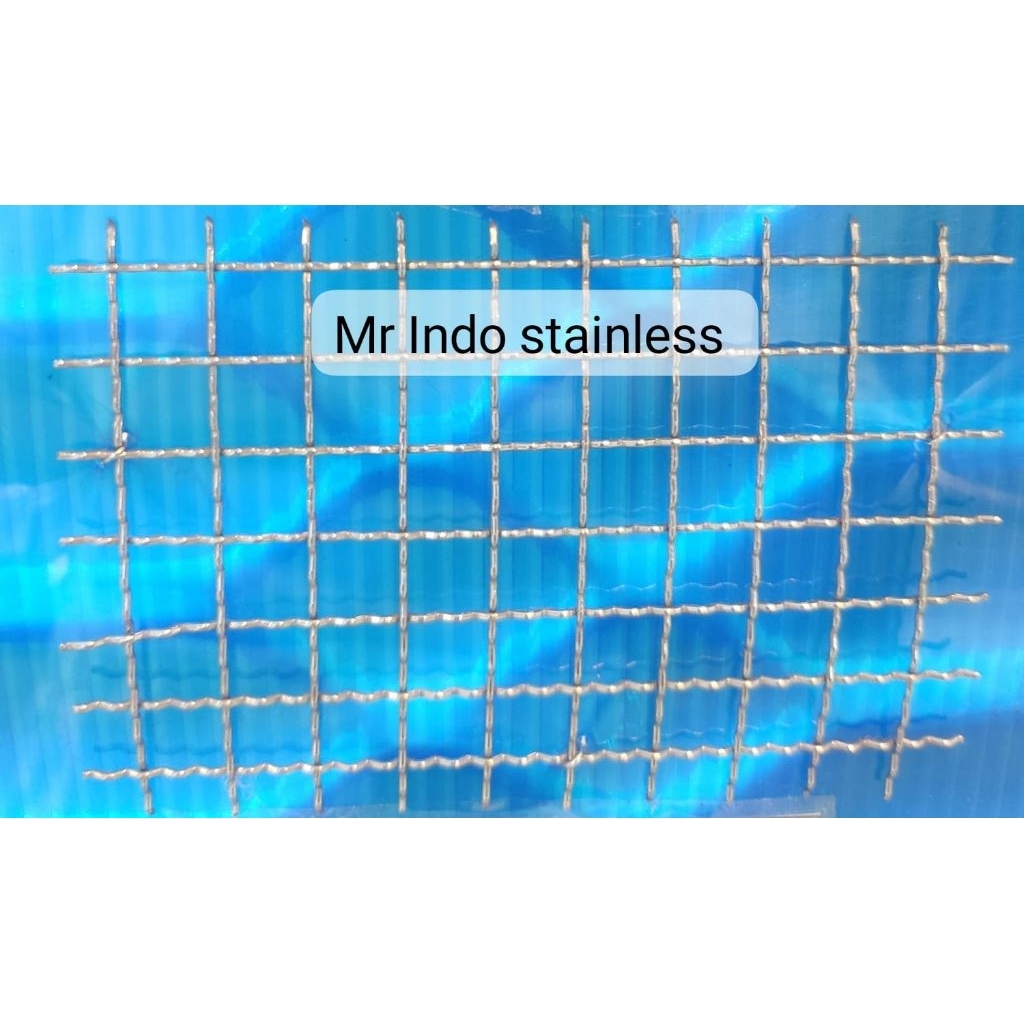 Kawat Wiremesh Mesh 4 Stainless SS304 Tebal 1mm Meteran Stainless ss 304