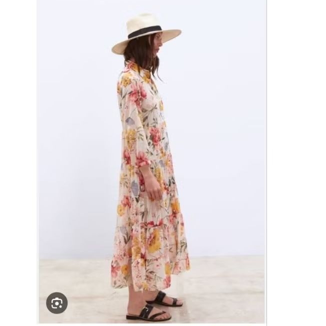 Maxi Dress floral summer Zara Nagita
