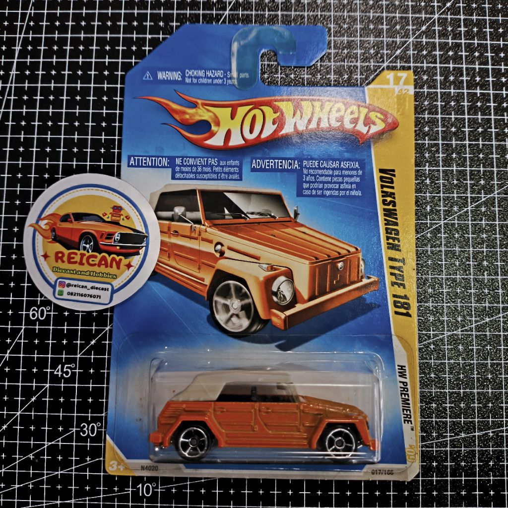 HOT WHEELS BLUE CARD - VOLKSWAGEN TYPE 181
