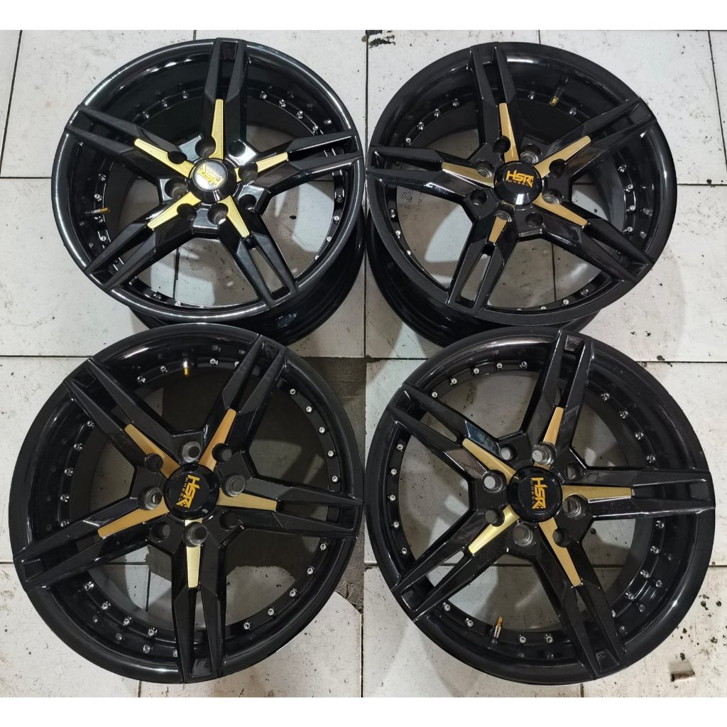 velg mobil bekas hsr kccx r15 lebar 6,5 et 42 cocok untuk Jazz Avanza Xenia dll