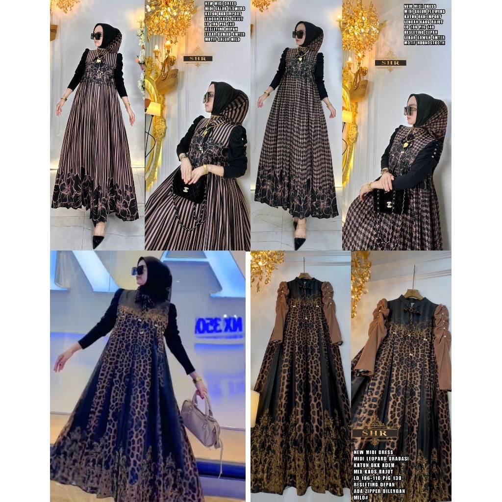 gamis salur fllower  ori SHR