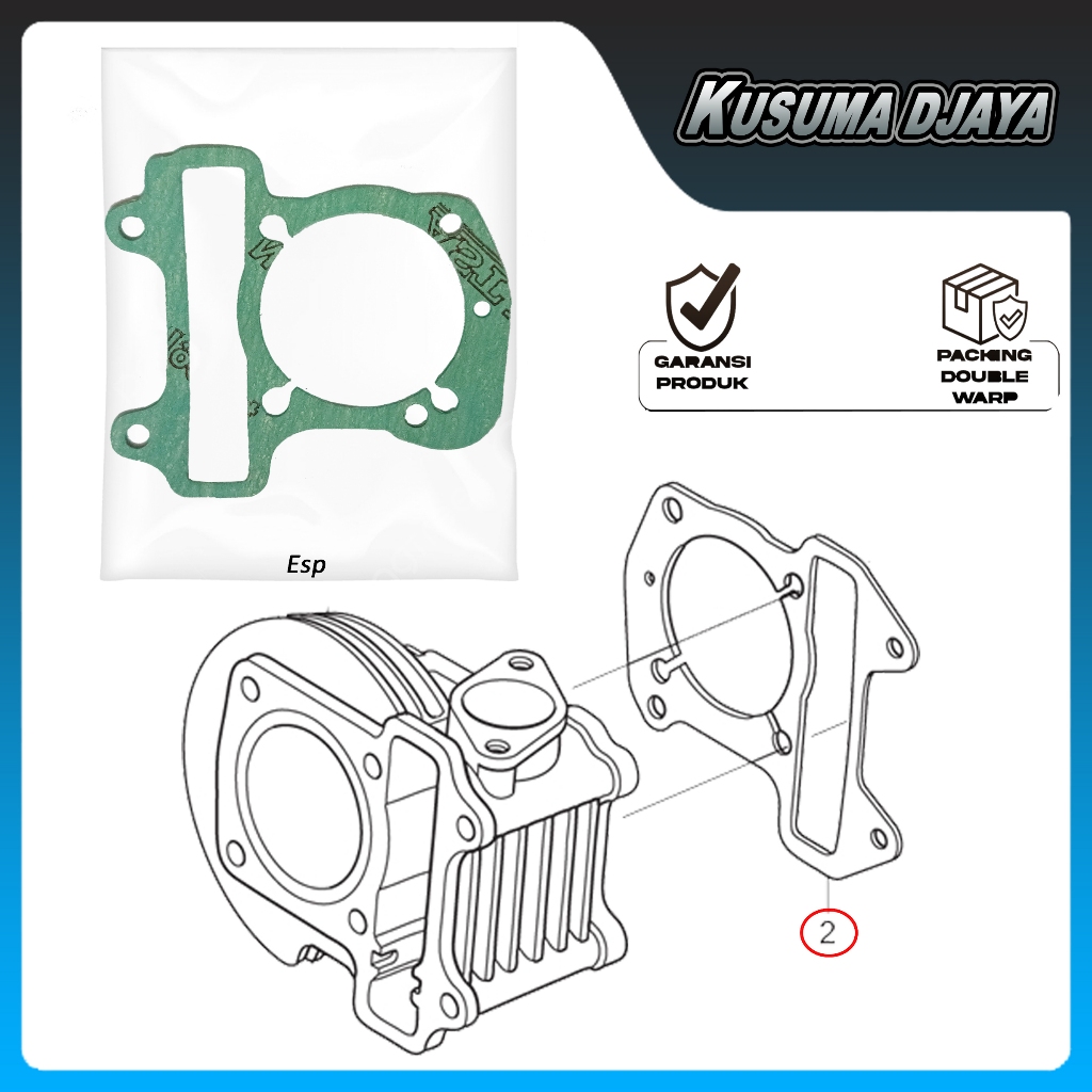 PAKING GASKET BLOK PISTON BORING BEAT VARIO SCOOPY 110 ESP 2015 - 2019