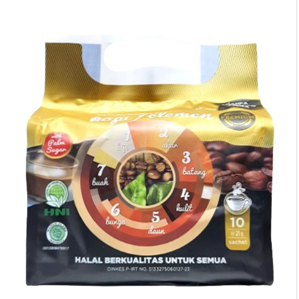 Kopi 7 Elemen Premium HNI-HPAI Isi 10 Sachet.