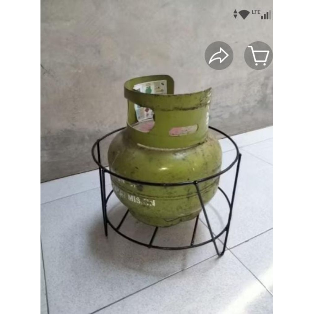 rak gas Elpiji 3kg minimalis bahan dari besi yang kokoh