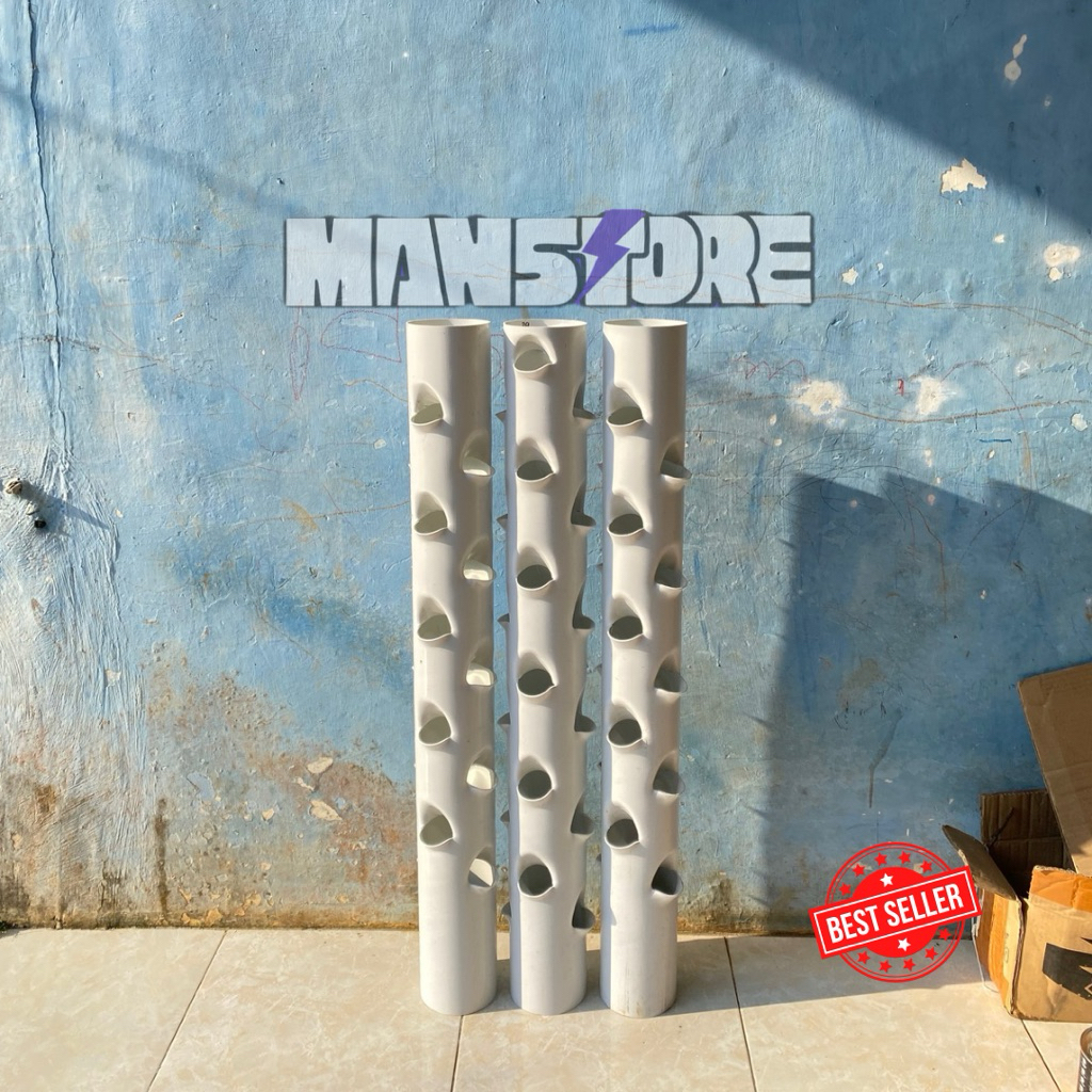 Growing pot tower pot vertikal 4inchi 100cm