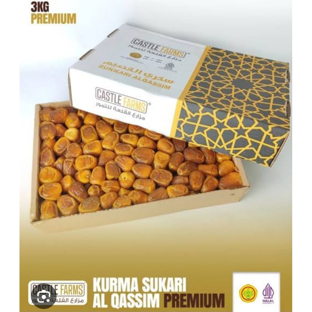 Kurma sukari castle farm 3kg /sukari premium