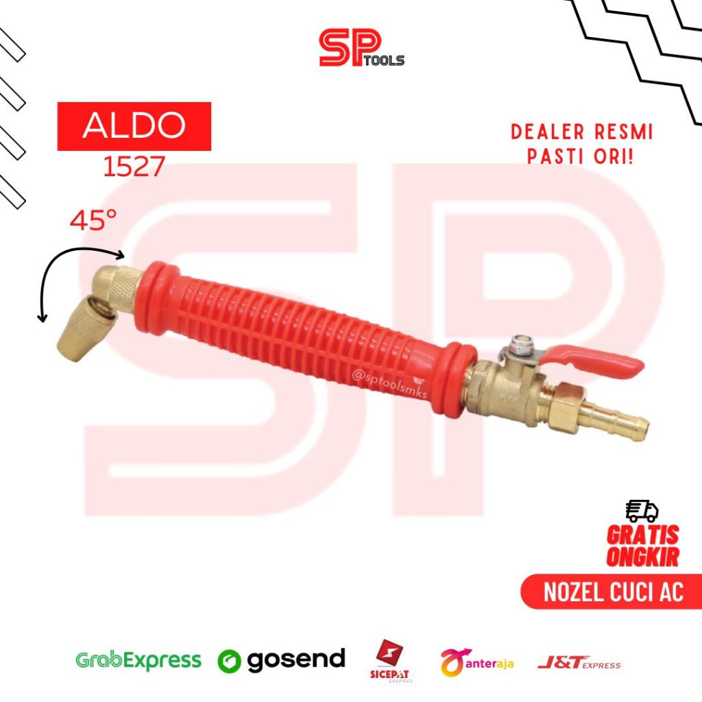 STICK JET CLEANER STEAM STIM CUCI AC / NOZLE NOZZLE + STOP KRAN CUCI AC BENGKOK 20CM ALDO KUNINGAN A