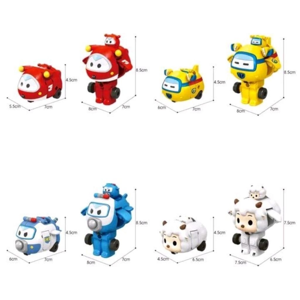 robot super wings robot transformer combination mainan superwings isi 6
