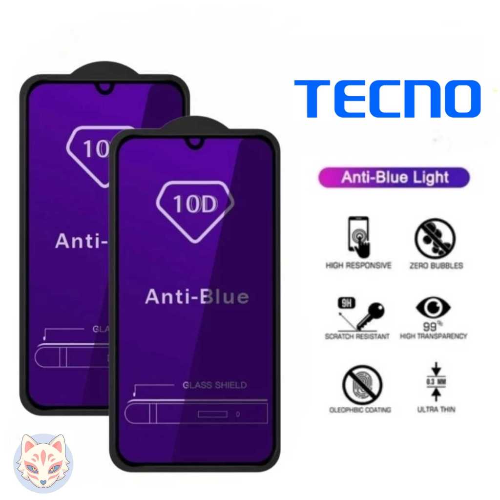 Tempered Glass Tecno Spark 10 / Tecno Spark 10c / Tecno Spark 10 5G / Tecno Spark 10 Pro ANTI BLUE L