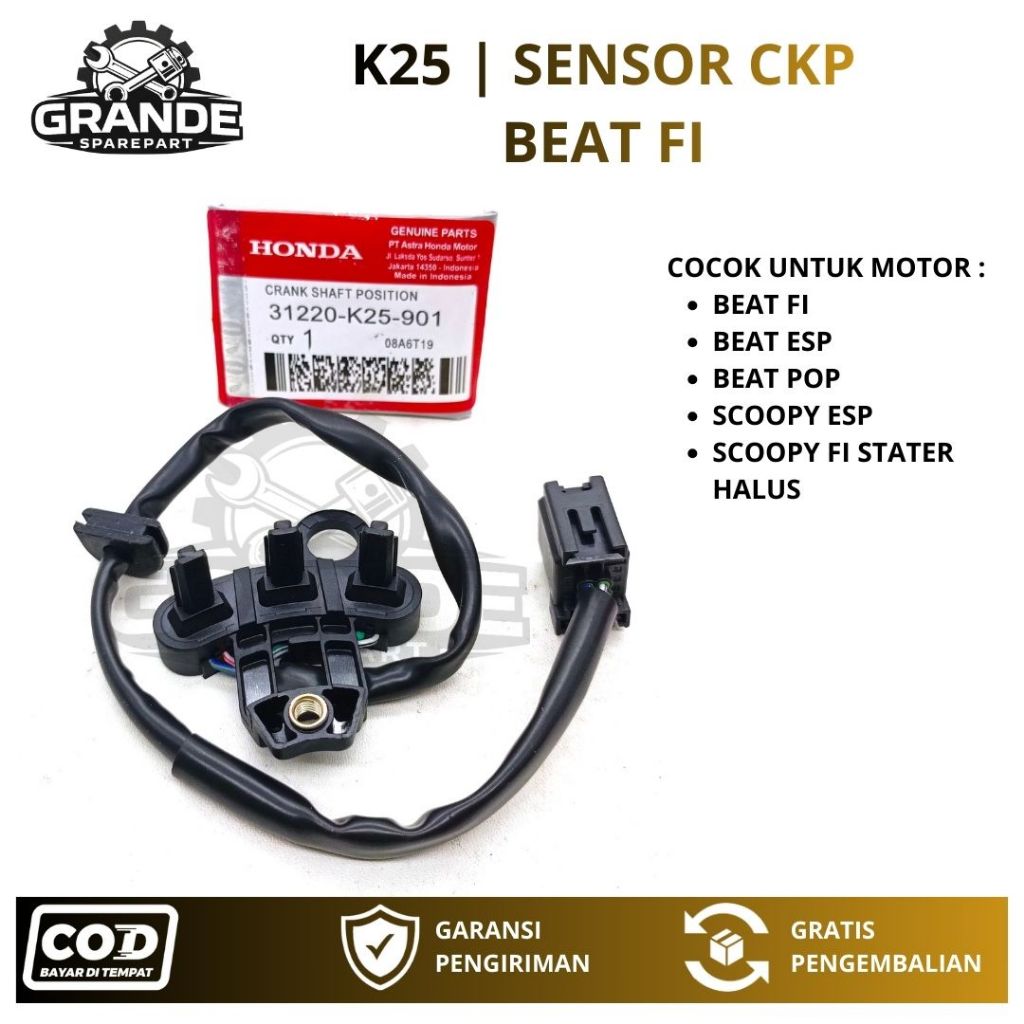 K25 SENSOR CKP BEAT ESP / SPULL BEAT POP / SPUL BEAT ESP MOTOR HONDA BEAT FI / SENSOR CKP / SPUL / S