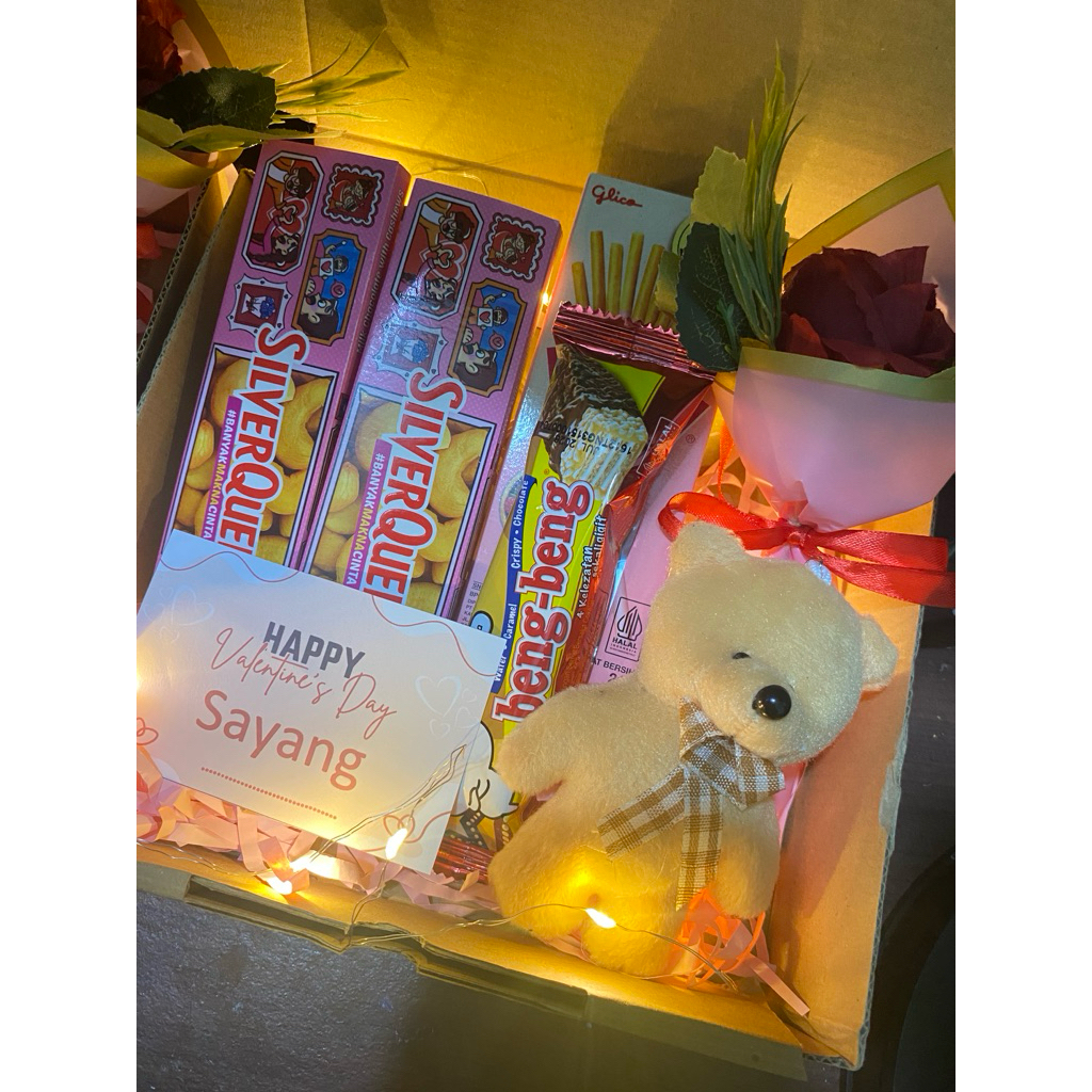 hampers valentine/ hampers silverqueen/ hampers coklat/