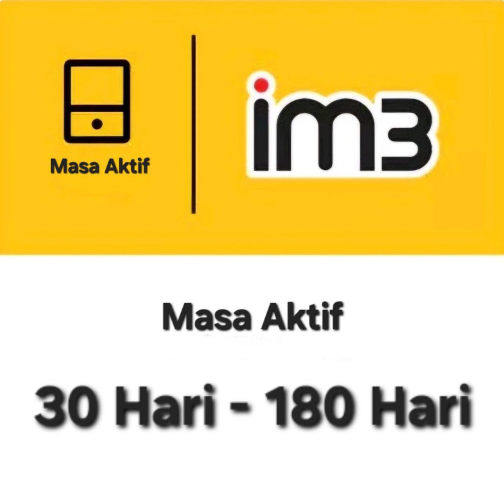 Perpanjang Tambah Masa Aktif Kartu INDOSAT IM3 30 hari 1 bulan 90hari 180hari