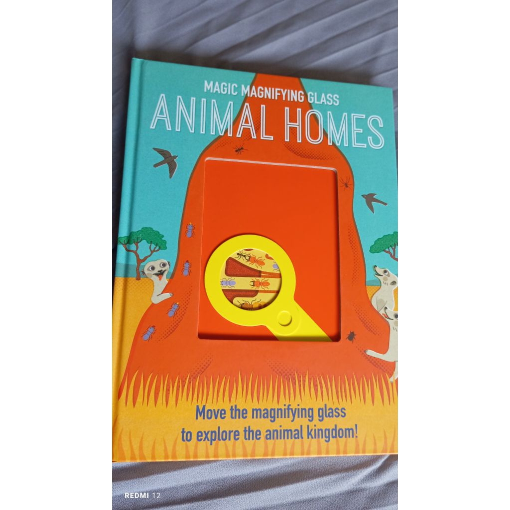 MAGIC MAGNIFYING GLASS ANIMAL HOMES BOOK