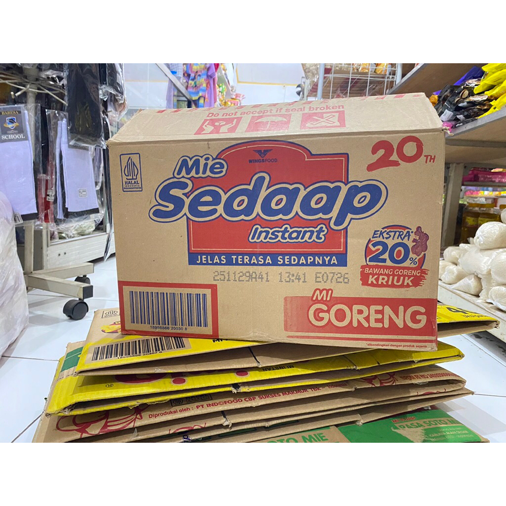 Kardus bekas mie instan indomi sarimi harga per ikat isi 10 pcs