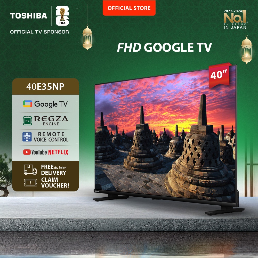 [SPESIAL UNTUK INDONESIA] [KHUSUS ONLINE] Toshiba TV 40" FHD GoogleTV - Regza Engine PQ Technology D