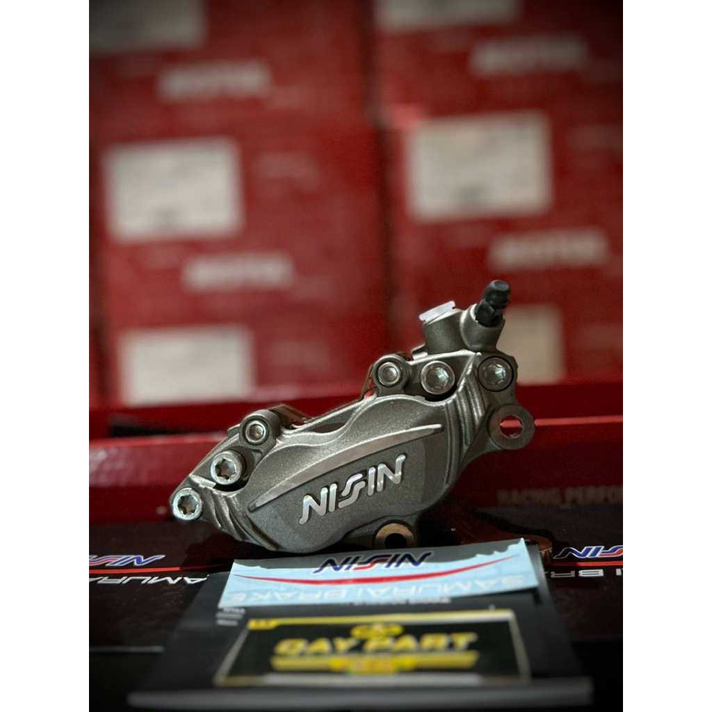 KALIPER NISSIN 4 PISTON KUALITAS 100% ORIGINAL PNP NINJA 150 TITANIUM