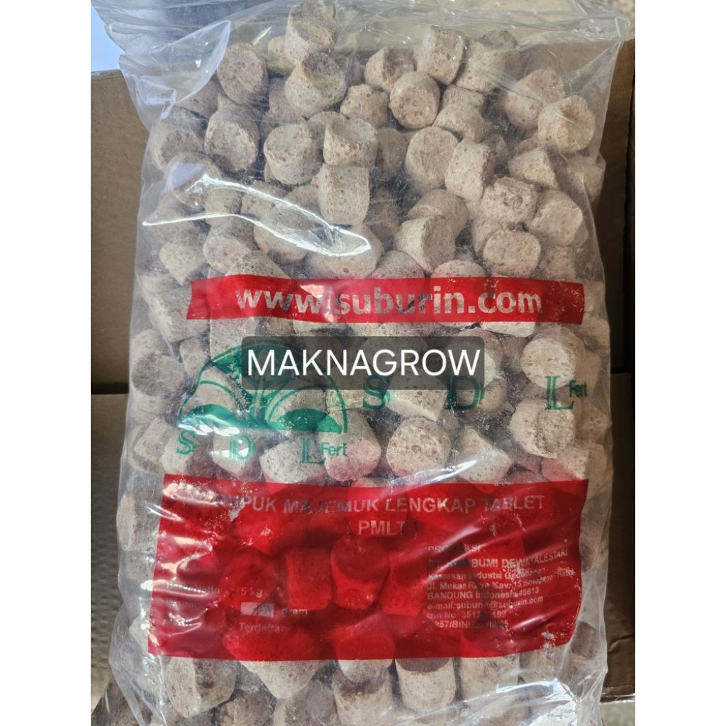 Pupuk tablet SUBURIN subur indonesia SDL 5 kg