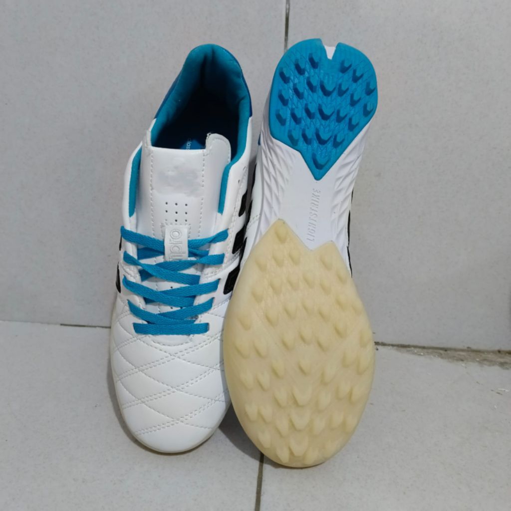 Sepatu Futsal adipure 11 pro white blue Truf IC