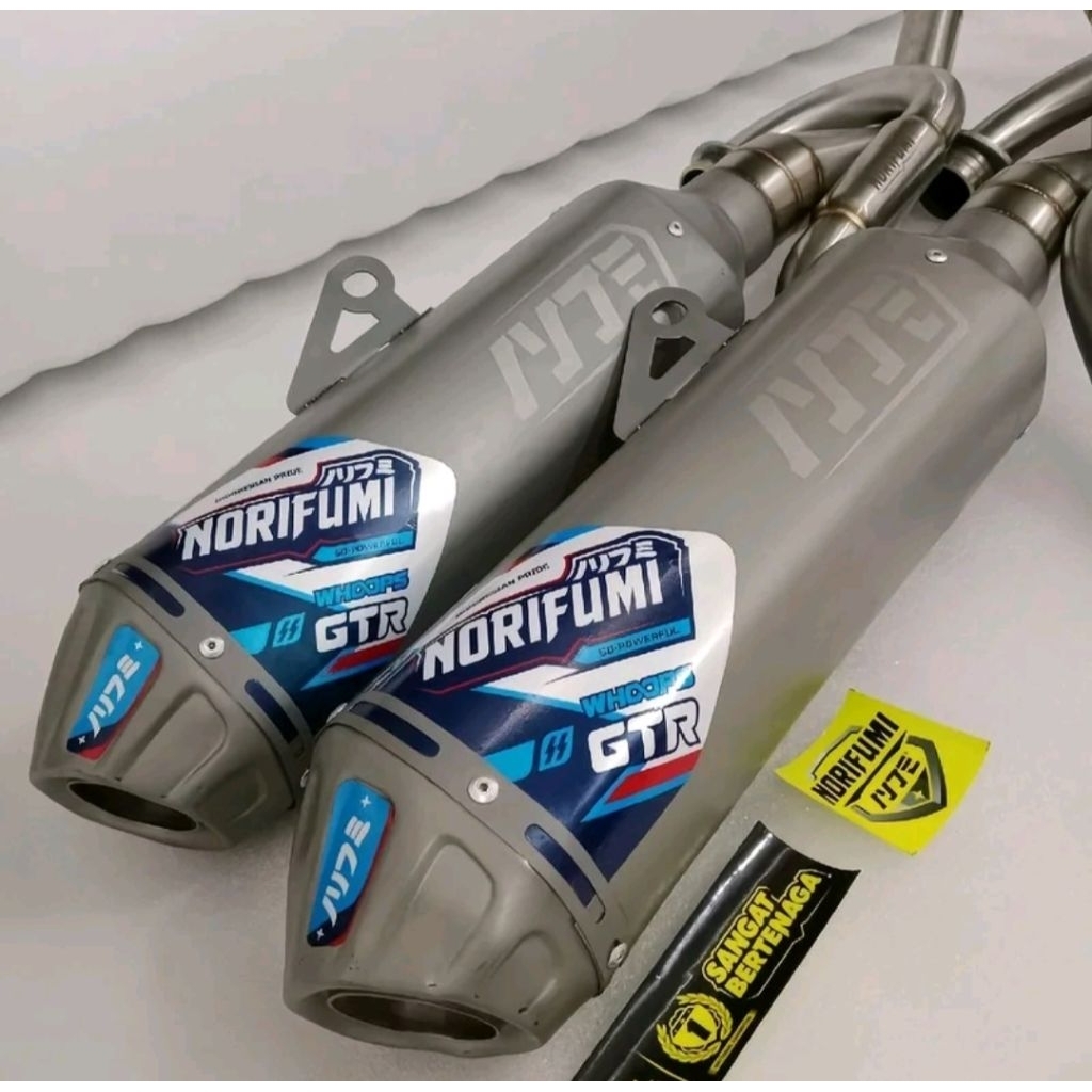 Knalpot norifumi GTR Series PNP CRF 150L KLX 150 Dtracker WR 155 R SUpermoto trabas vixion modif tra