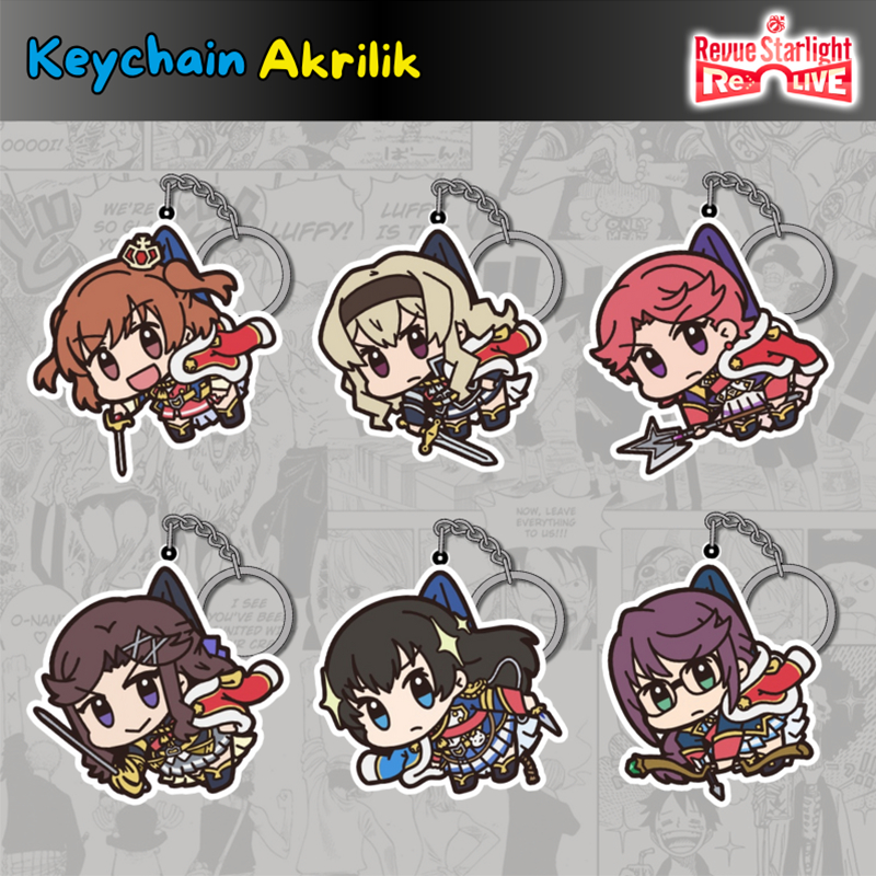 [Revue Starlight] Gantungan kunci & strap handphone full akrilik karakter anime Revue Starlight