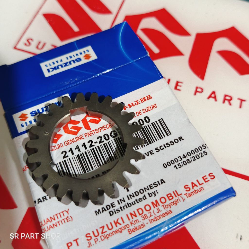 GEAR GIGI PRIMARY PRIMER DRIVE SHOGUN SP 125 FD LAMA ARASHI ORISINIL SGP 21112-20G70-000
