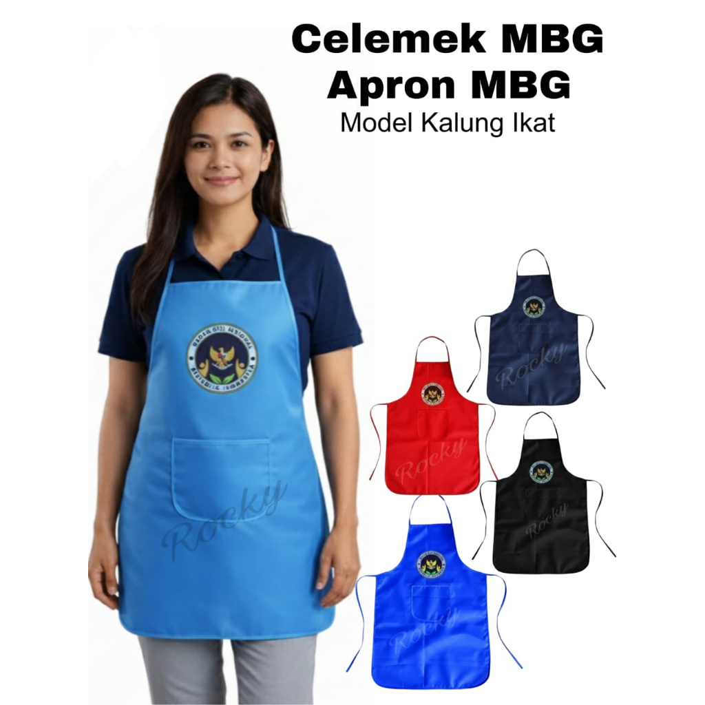 Celemek SPPG Apron MBG BAHAN SAB POLYESTER