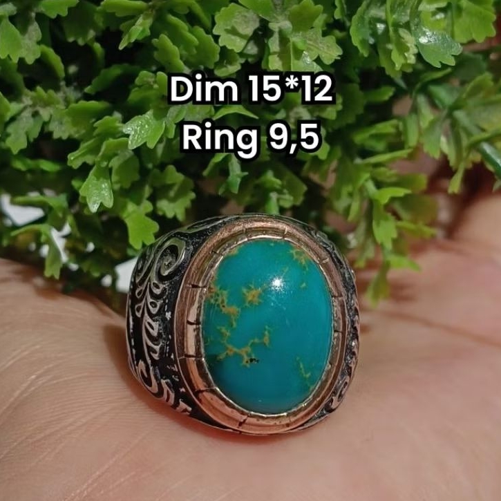 batu pirus Persia ring perak