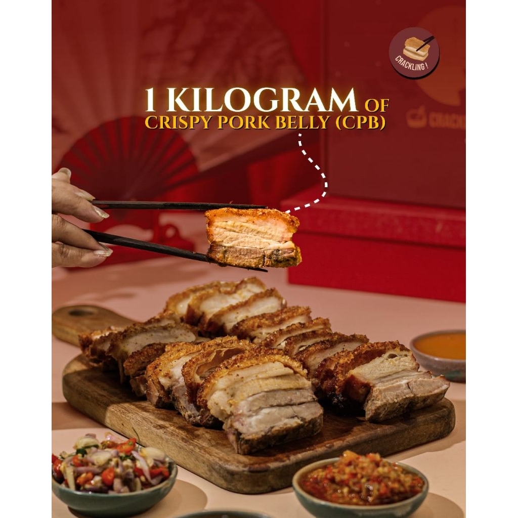 Hampers PROSPERITY/hampers CNY/hampers imlek/bingkisan imlek/Crispy pork belly/Hampers by Crackling