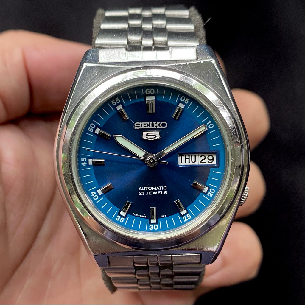 SEIKO 5 SNK647 Automatic Electric Blue Radiance (Rare) Ref. 7S26-02E0