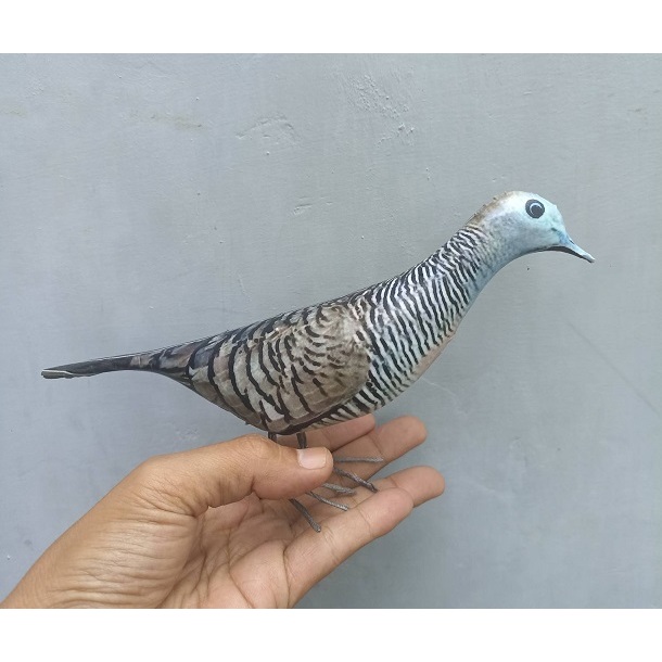 PATUNG BURUNG PERKUTUT JONTROT MANUK TITIRAN DEKORASI TAMAN PIKAT BURUNG PERKUTUT MIRIP ASLI TAHAN P