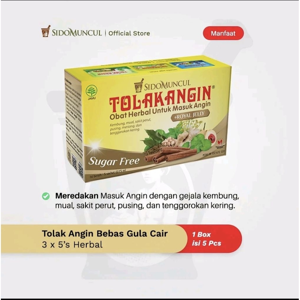 tolak angin sugar free