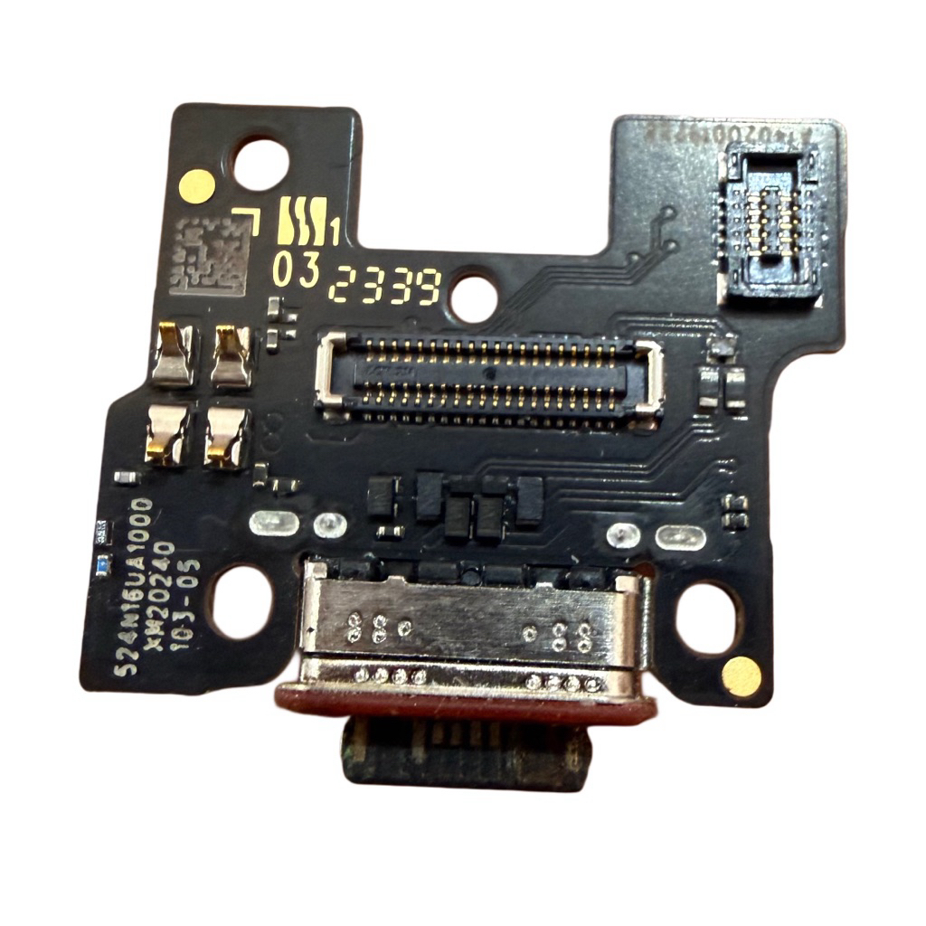 papan cas/ui board pcb konektor charger/sim card/mic Xiaomi redmi note 13 pro plus 5G original copot