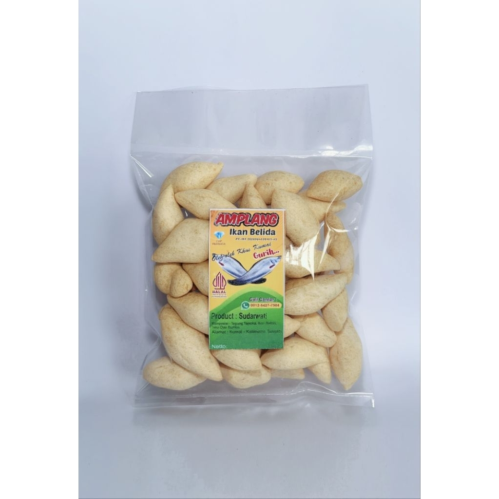 amplang ikan belida khas"pulau laut"kumai