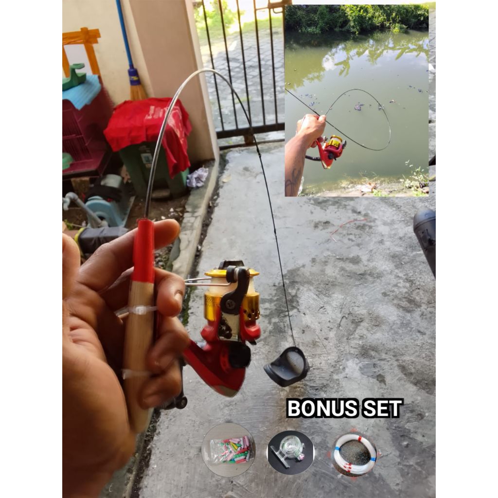 joran pancing wader udang galah super lentur 150 reelseat