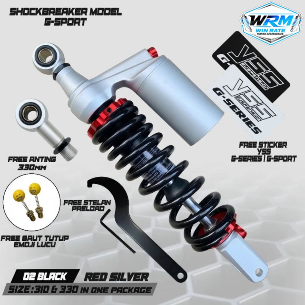 SHOCK SHOCKBREAKER TABUNG ATAS VARIASI FREE STIKER YSS PNP VARIO 125 150 BEAT SCOOPY MIO FINO SOUL N