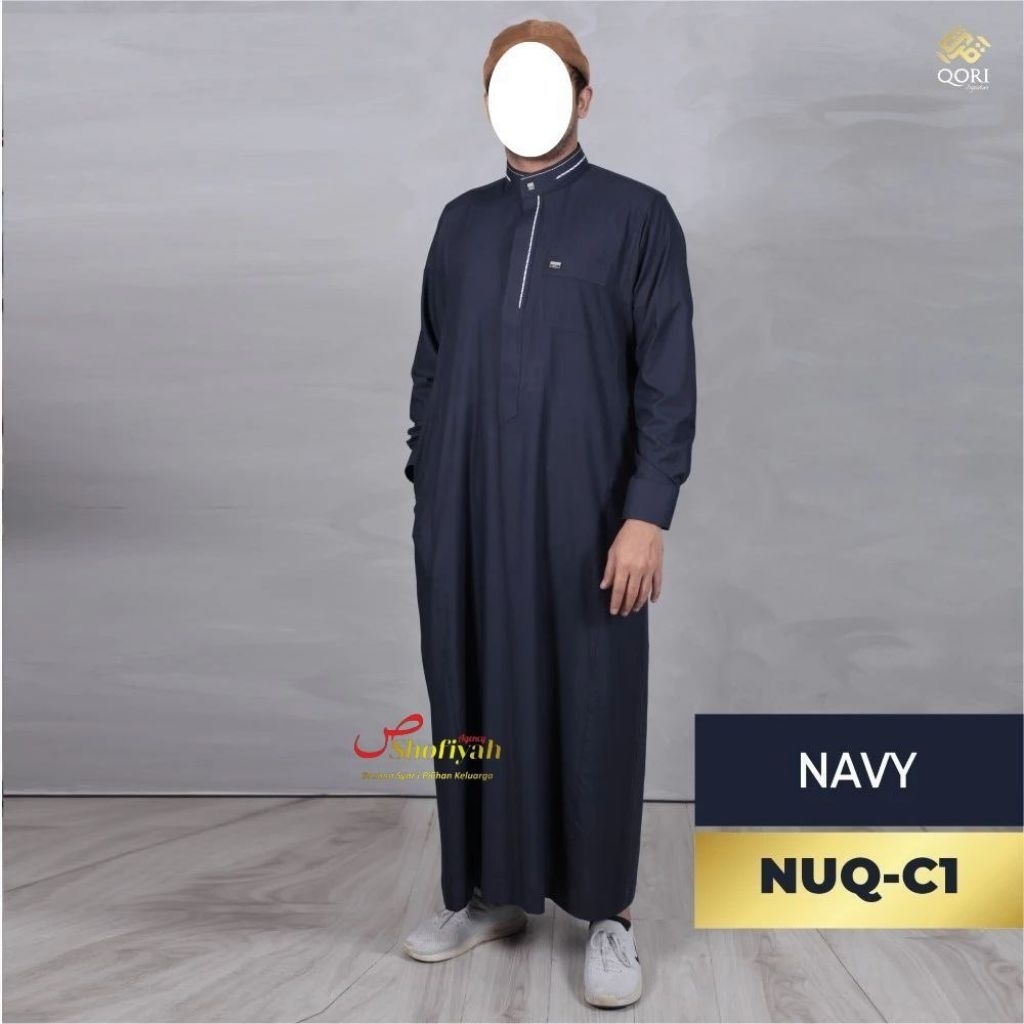 Qori Apparel Jubah / Gamis Nuqadah Al Asadi (Lengan Manset) NUQ-2