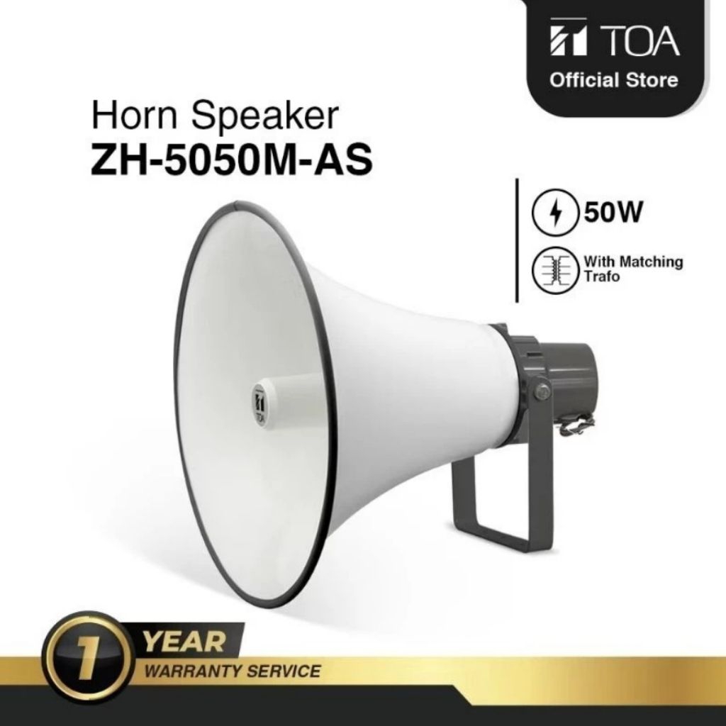 TOA ZH-5050M-AS Horn Speaker 50 watt With Matching Toa ZH 5050M Original