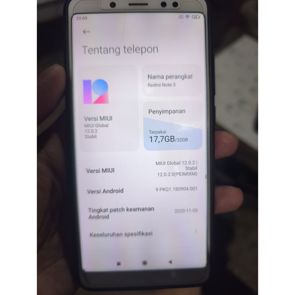 MESIN REDMI NOTE 5 PRO 3/32 (MESIN ONLY)
