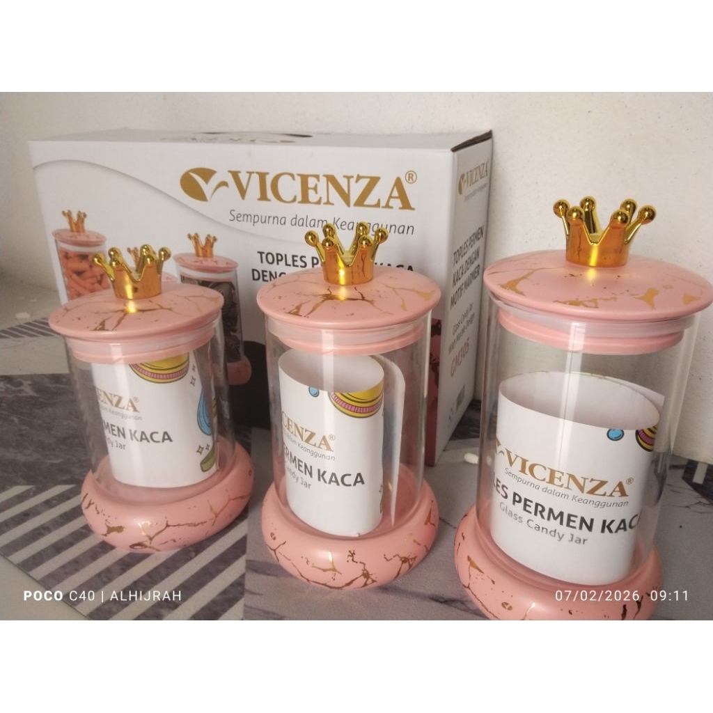 Toples Kaca Keramik Vicenza GM305