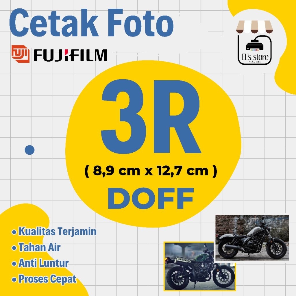 Cetak Foto 3R Fujifilm 8,9x12,7cm Mesin Frontier Lab