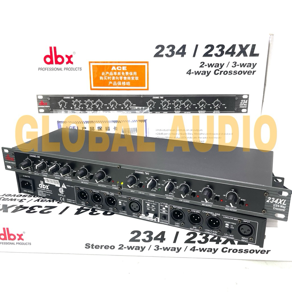 Crossover DBX 234XL 2way / 3way / 4way Crossover dbx234 xl 234 XL Bagus Murah ( Bisa COD )