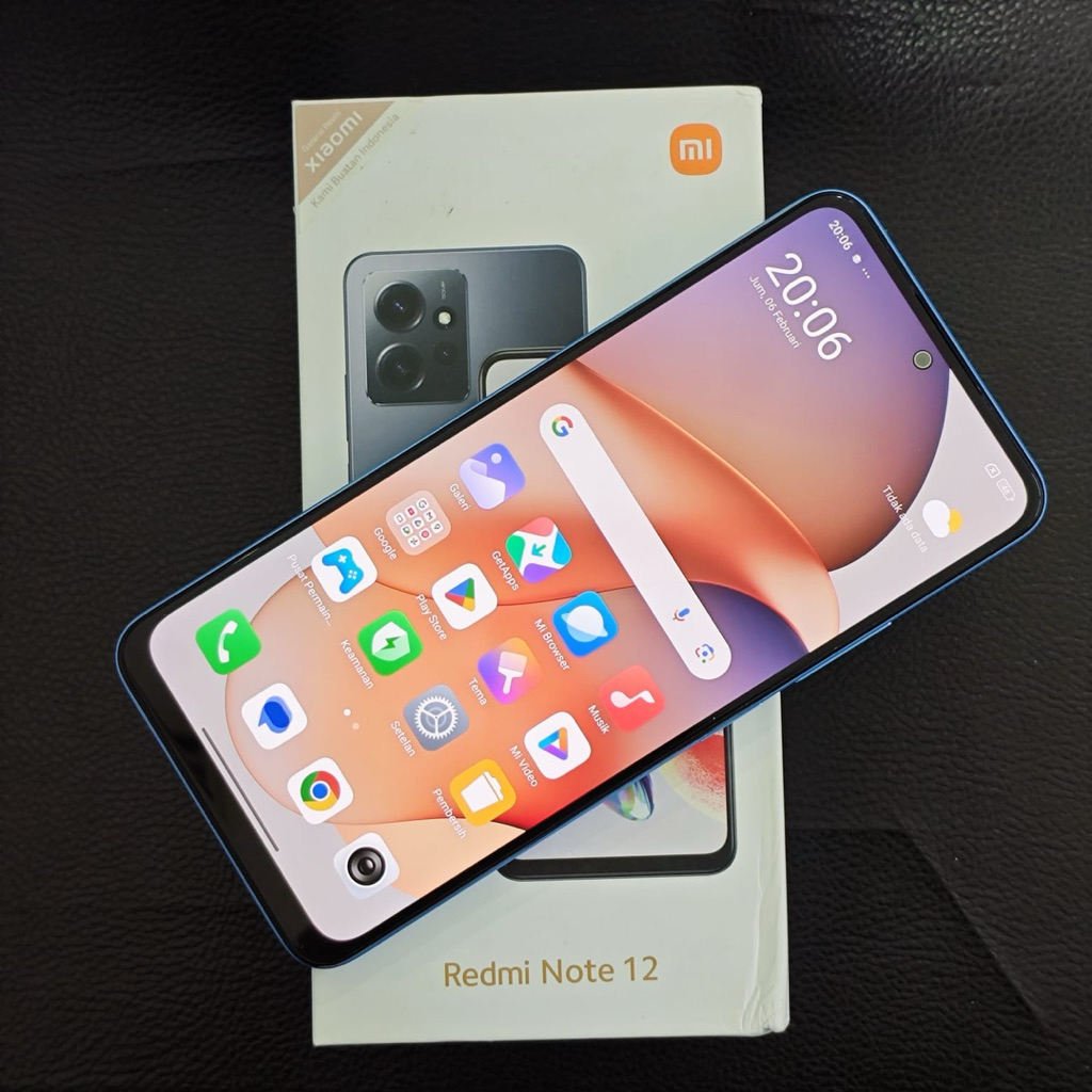 Redmi note 12 ram 6/128 second resmi fullset original termurah