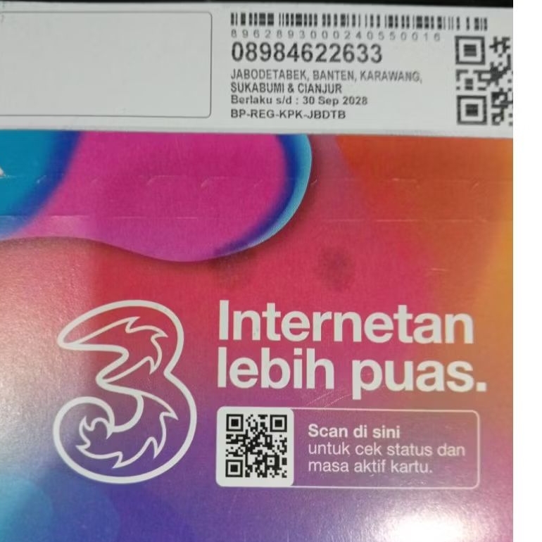 Kartu perdana tri Cantik